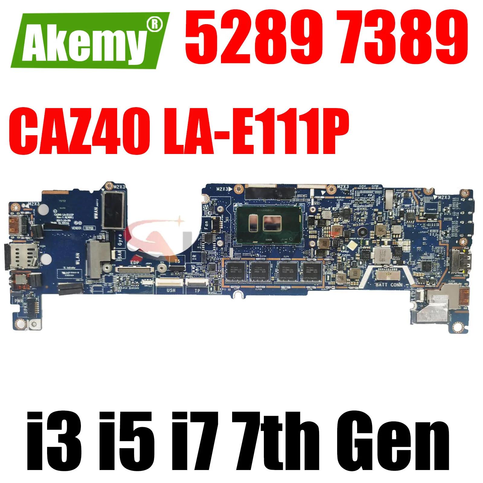 DELL  5289 7389 Ʈ   LA-E111P CN-04T8FJ 0J9XP9   i3 i5 i7 7th Gen CPU 4G 8G 16G RAM